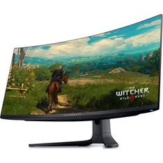 Dell 34,18" Alienware AW3423DWF UWQHD QD-OLED 165Hz DP/HDMI/USB fekete ívelt gamer monitor