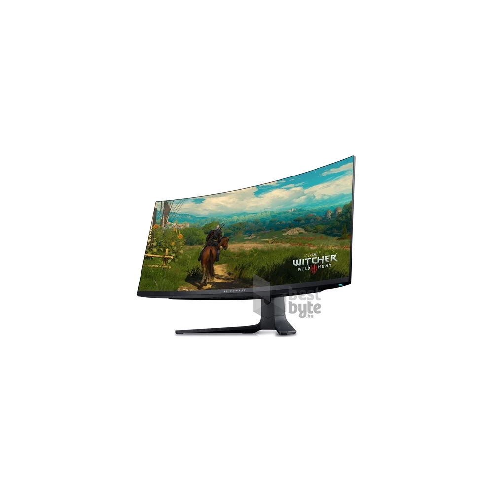 Dell 34,18" Alienware AW3423DWF UWQHD QD-OLED 165Hz DP/HDMI/USB fekete ívelt gamer monitor