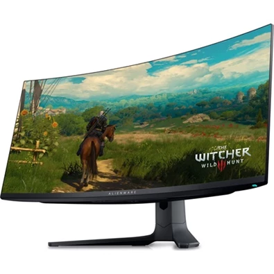 Dell 34,18" Alienware AW3423DWF UWQHD QD-OLED 165Hz DP/HDMI/USB fekete ívelt gamer monitor