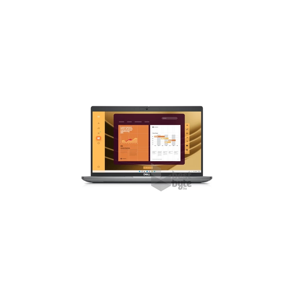 Dell Latitude 5450 laptop (14"FHD/Intel Core Ultra 5-125U/Int.VGA/16GB RAM/512GB/Linux) - szürke
