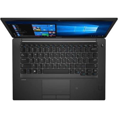 Dell Latitude 7480 vPro laptop (14"FHD Intel Core i7-6600U/Int. VGA/8GB RAM/256GB/Win10 Pro) - fekete
