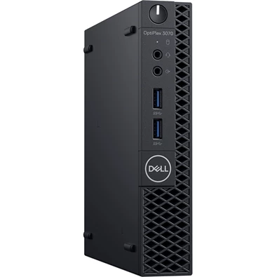Dell OptiPlex 3070 Micro/i5-9500/16GB/256GB SSD/Win Pro COA/fekete asztali számítógép (Használt A+)