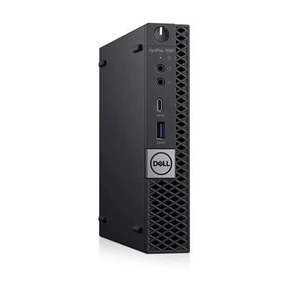 Dell OptiPlex 7060 Micro/i5-8500/16GB/512GB SSD/Win Pro COA/fekete asztali számítógép (Használt A+)