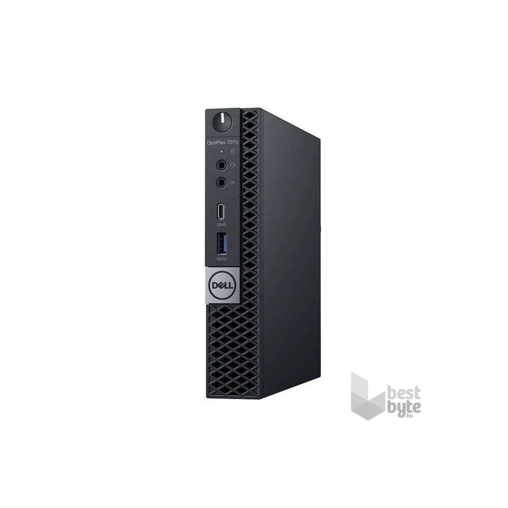 Dell OptiPlex 7070 micro/i3-9100T/16GB/256GB SSD/Win Pro COA/fekete asztali számítógép
