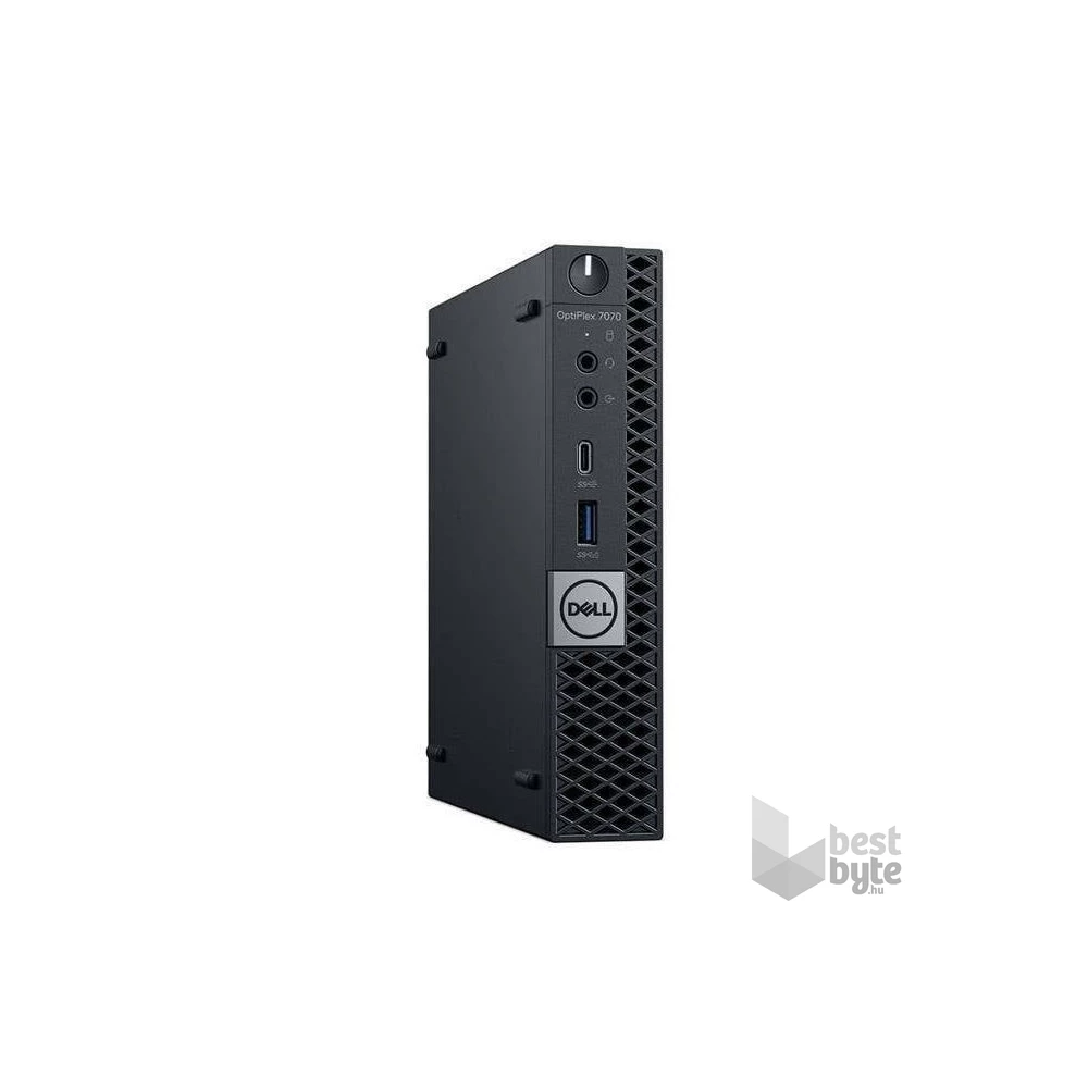 Dell OptiPlex 7070 micro/i5-9500T/16GB/256GB SSD/Win Pro COA/fekete asztali számítógép