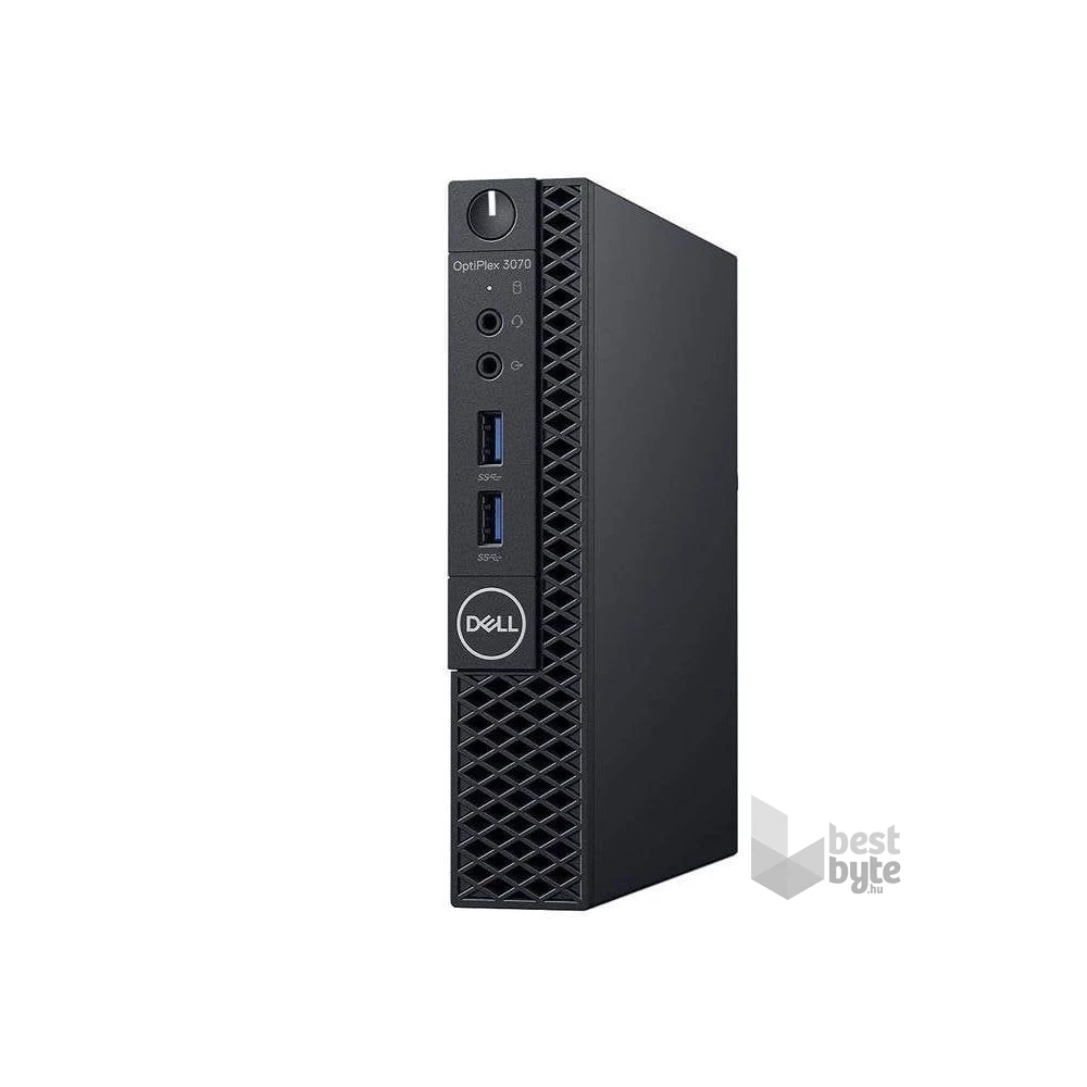 Dell Optiplex 3070 Micro/i5-9500T/16GB/512GB SSD/Win Pro COA/fekete asztali számítógép (Használt A+,felújított)