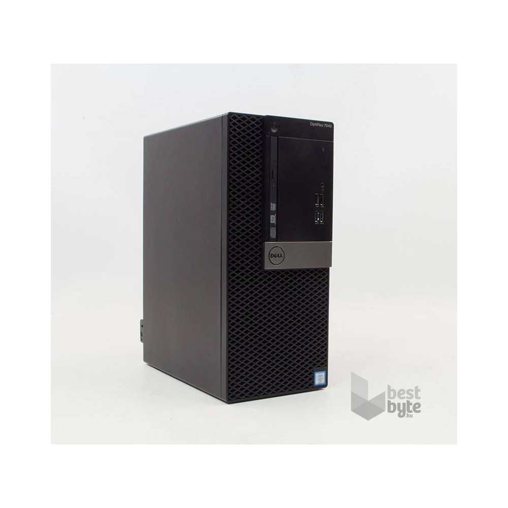 Dell Optiplex 7040 MT/i5-6600/16GB/240GB SSD/Win Pro COA/fekete asztali számítógép (Használt A+,felújított)