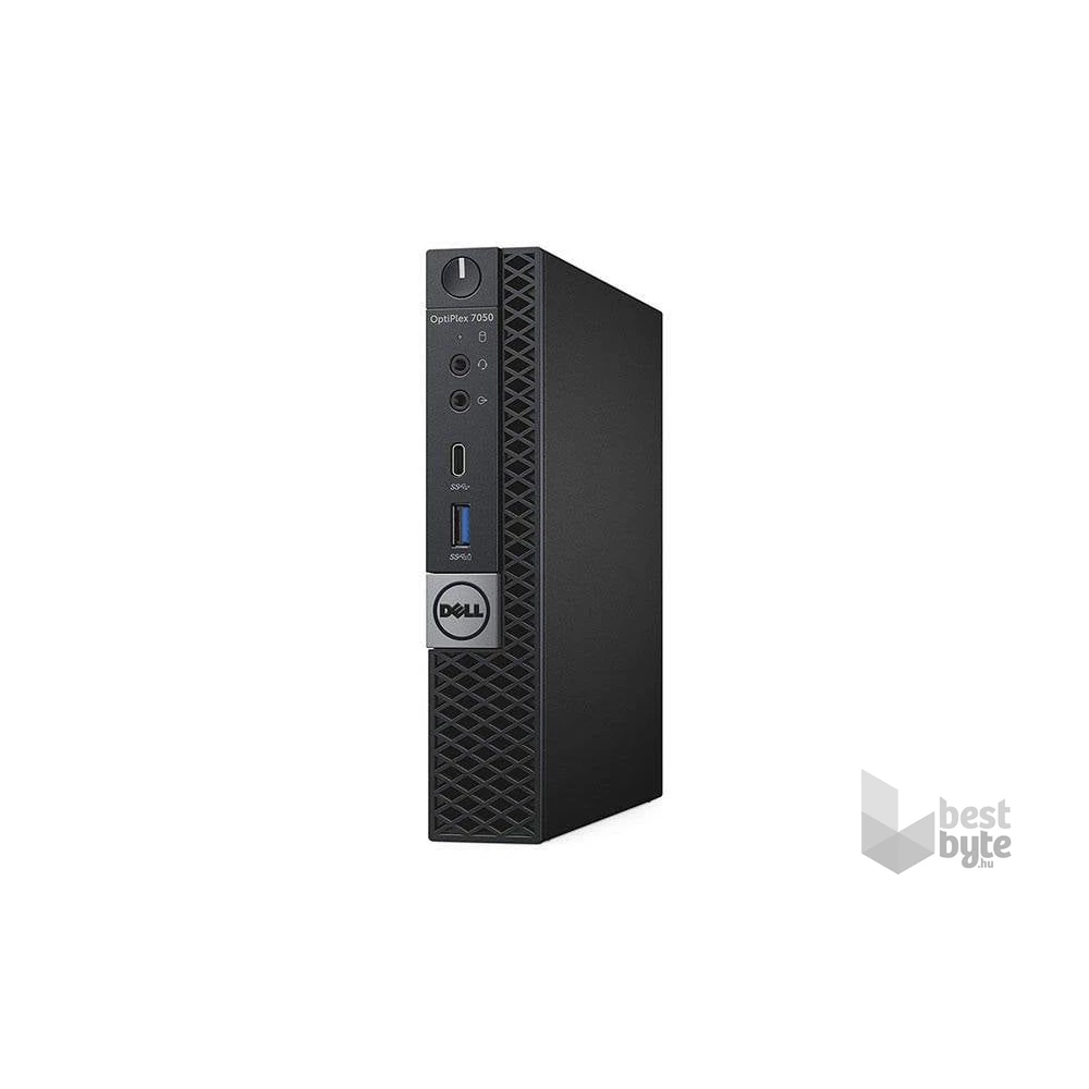 Dell Optiplex 7050 Micro/i5-6500T/8GB/256GB SSD/Win10 Pro/fekete asztali számítógép (Használt A+)