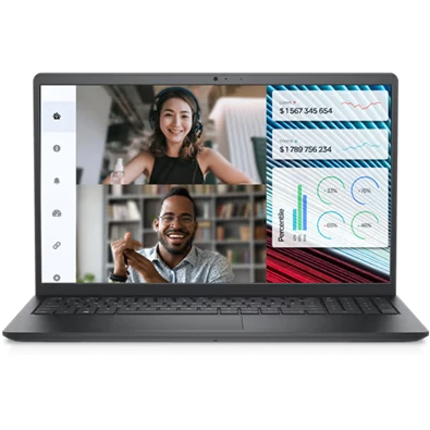 Dell Vostro 3520 laptop (15,6"FHD/Intel Core i3-1215U/Int.VGA/8GB RAM/512GB/Win11 Pro) - fekete