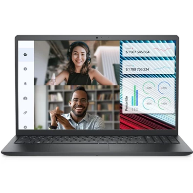 Dell Vostro 3520 laptop (15,6"FHD/Intel Core i3-1215U/Int.VGA/8GB RAM/512GB/Linux) - fekete