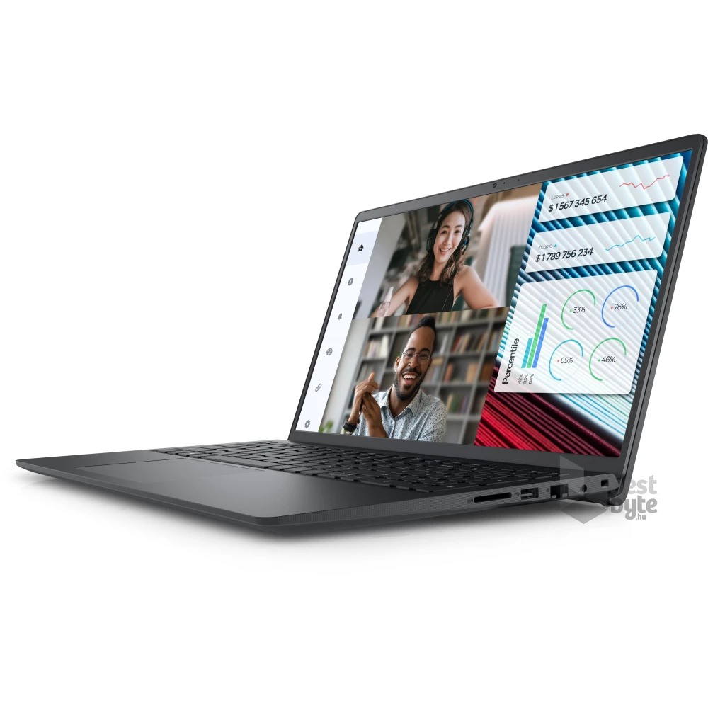 Dell Vostro 3520 laptop (15,6"FHD/Intel Core i7-1255U/Int.VGA/8GB RAM/512GB/Win11 Pro) - fekete