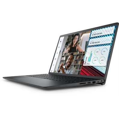 Dell Vostro 3520 laptop (15,6"FHD/Intel Core i7-1255U/Int.VGA/8GB RAM/512GB/Win11 Pro) - fekete