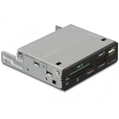Delock 91674 43-az-1-ben (USB 2.0, 3.5”) kártyaolvasó + 1 db USB (2.0) port
