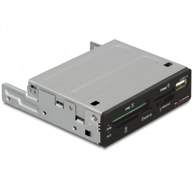 Delock 91674 43-az-1-ben (USB 2.0, 3.5”) kártyaolvasó + 1 db USB (2.0) port