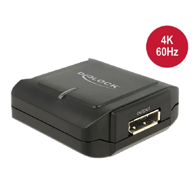 Delock 11464 Displayport 1.2 4K 60 Hz jelismétlő