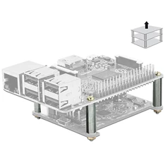 Delock 18211 Rögzítőkészlet Raspberry Pi-hez