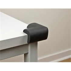 Delock 18397 56x56x22mm fekete öntapadós habszivacs sarokvédő