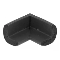 Delock 18397 56x56x22mm fekete öntapadós habszivacs sarokvédő
