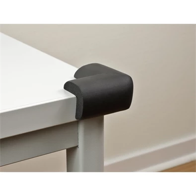 Delock 18397 56x56x22mm fekete öntapadós habszivacs sarokvédő