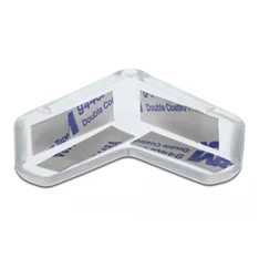 Delock 18408 40x40x13mm átlátszó öntapadós sarokvédő