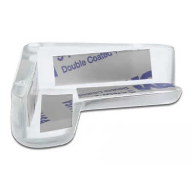 Delock 18408 40x40x13mm átlátszó öntapadós sarokvédő