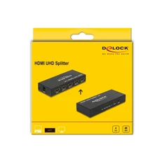 Delock 18684 HDMI UHD-es elosztó 1 x HDMI-bemenet > 4 x HDMI-kimenet 4K