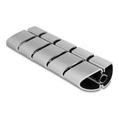 Delock 20802 75x45mm 5db-os ezüst asztali kábelcsatorna kiegészítő elem