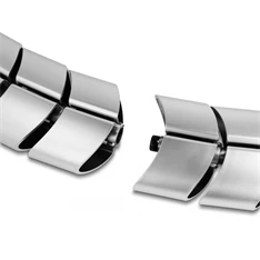 Delock 20802 75x45mm 5db-os ezüst asztali kábelcsatorna kiegészítő elem