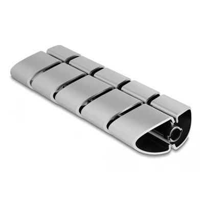 Delock 20802 75x45mm 5db-os ezüst asztali kábelcsatorna kiegészítő elem