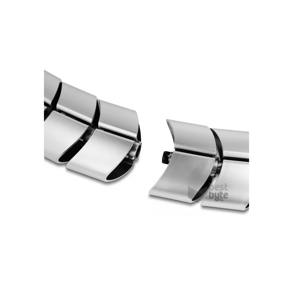 Delock 20802 75x45mm 5db-os ezüst asztali kábelcsatorna kiegészítő elem