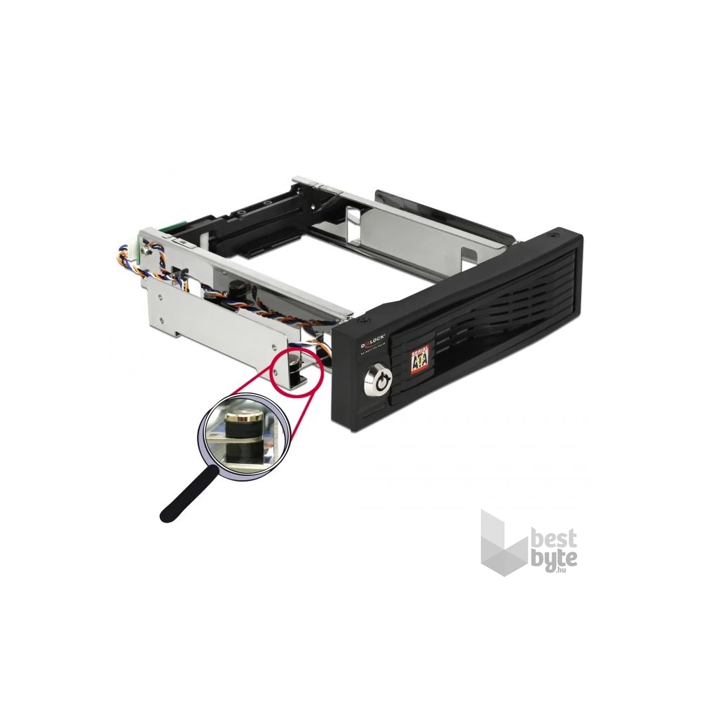 Delock 47191 5.25 Mobil Rack 3.5 SATA HDD-hez