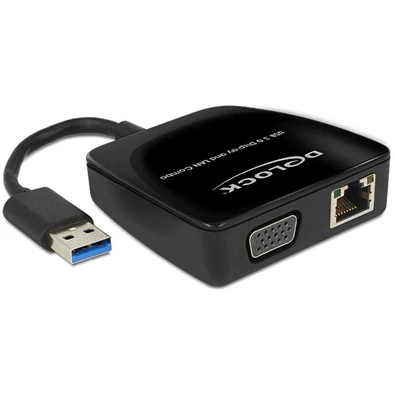 Delock 62541 USB 3.0 > VGA + Gigabit Ethernet adapter