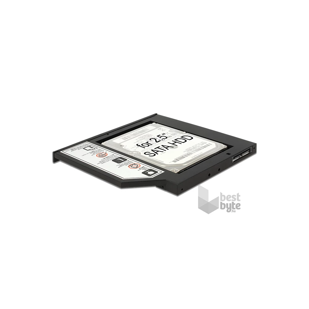 Delock 62669 Slim SATA 5.25" HDD/SSD beépítő-keret 9,5 mm