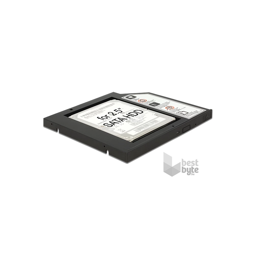 Delock 62669 Slim SATA 5.25" HDD/SSD beépítő-keret 9,5 mm