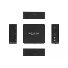 Delock 63395 S/PDIF TOSLINK 3 bemenet/1 kimenet távírányítható switch