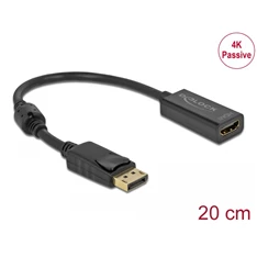 Delock 63559 DisplayPort 1.2 apa - HDMI 4K anya passzív fekete adapter