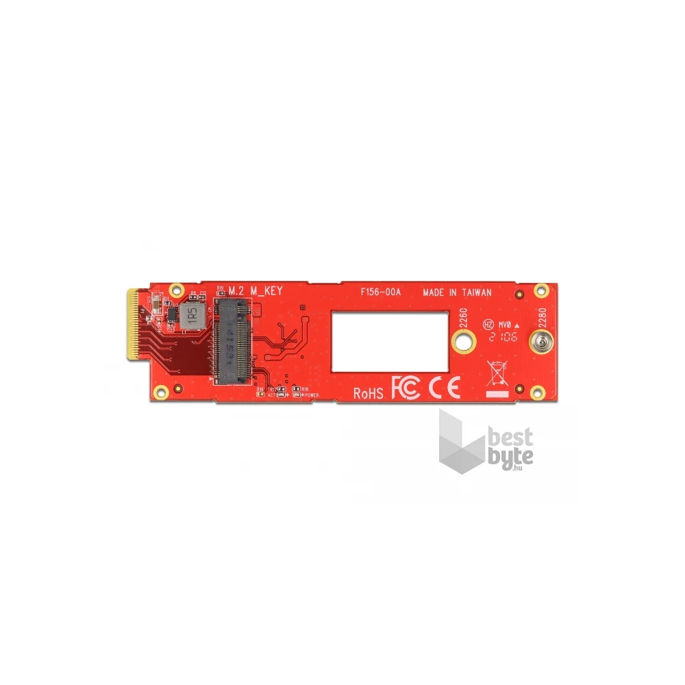 Delock 63797 EDSFF E1.S - M.2 M-key nyíláshoz NVMe átalakító