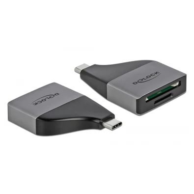Delock 64117 SD/MMC/Micro SD memóriakártyákhoz USB Type-C kártyaolvasó