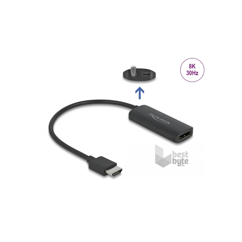Delock 64213 HDMI-A/DisplayPort 8K adapter