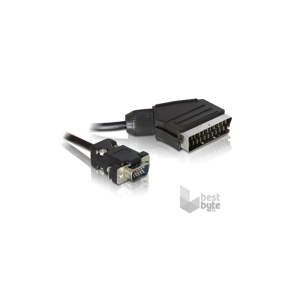 Delock 65028 SCART kimenet - VGA bemenet video 2 m kábel