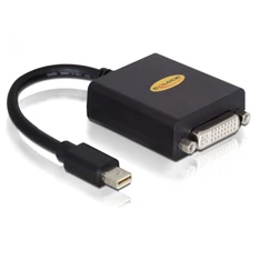 Delock 65098 fekete adapter mini displayport apa > DVI 24+5 pin anya