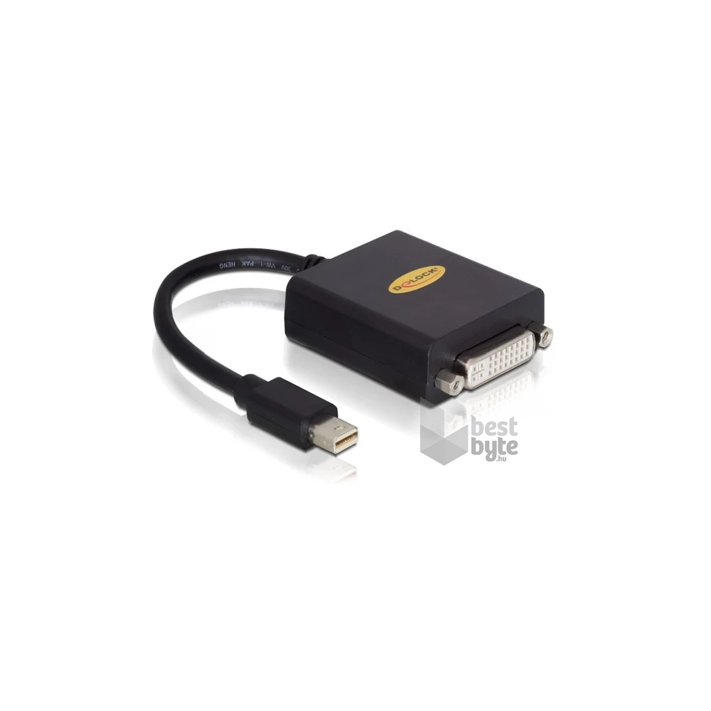 Delock 65098 fekete adapter mini displayport apa > DVI 24+5 pin anya