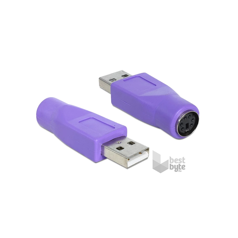 Delock 65461 PS/2 anya > USB-A apa adapter
