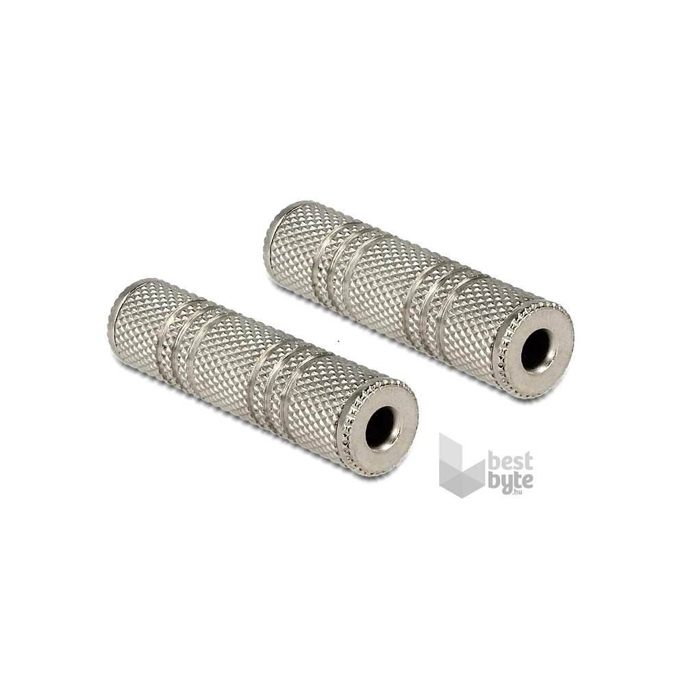 Delock 65547 sztereó jack 3.5 mm anya - anya 3 pin audio adapter