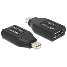 Delock 65552 fekete adapter mini displayport apa > HDMI anya