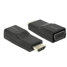 Delock 65655  HDMI dugó > VGA hüvely fekete adapter