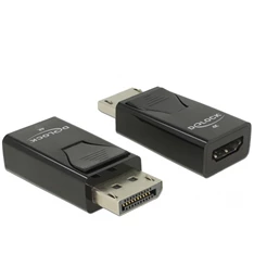 Delock 66234 Displayport 1.2/HDMI 4K passzív fekete adapter