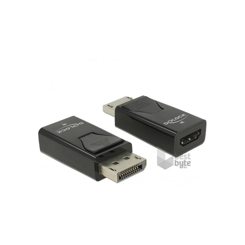 Delock 66234 Displayport 1.2/HDMI 4K passzív fekete adapter