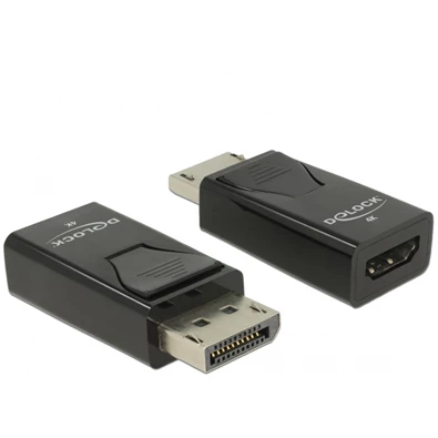 Delock 66234 Displayport 1.2/HDMI 4K passzív fekete adapter