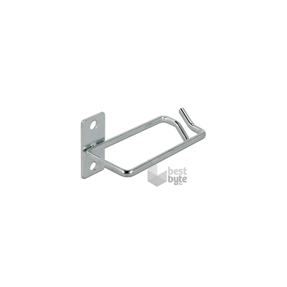 Delock 66517 80 x 40 mm oldalirányban eltolt fém rögzítő lemez kábeltartó